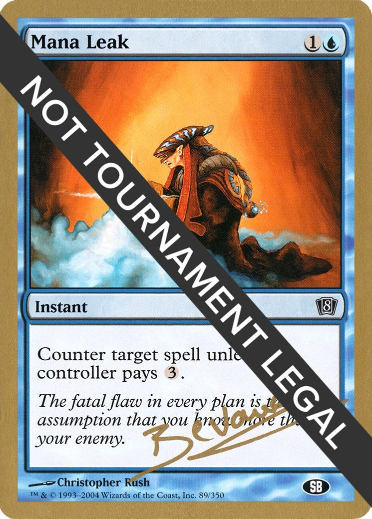 Image for Mana Leak - 2004 Manuel Bevand (8ED) (SB) [World Championship Decks] - Magic: The Gathering