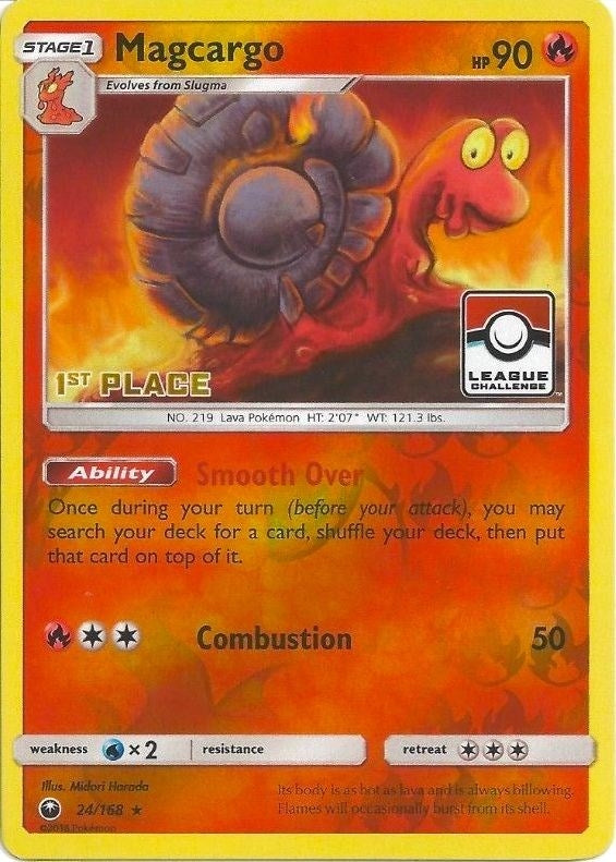 Magcargo - 24/168 (League Challenge) [1st Place] (024/168) [League & Championship Cards]