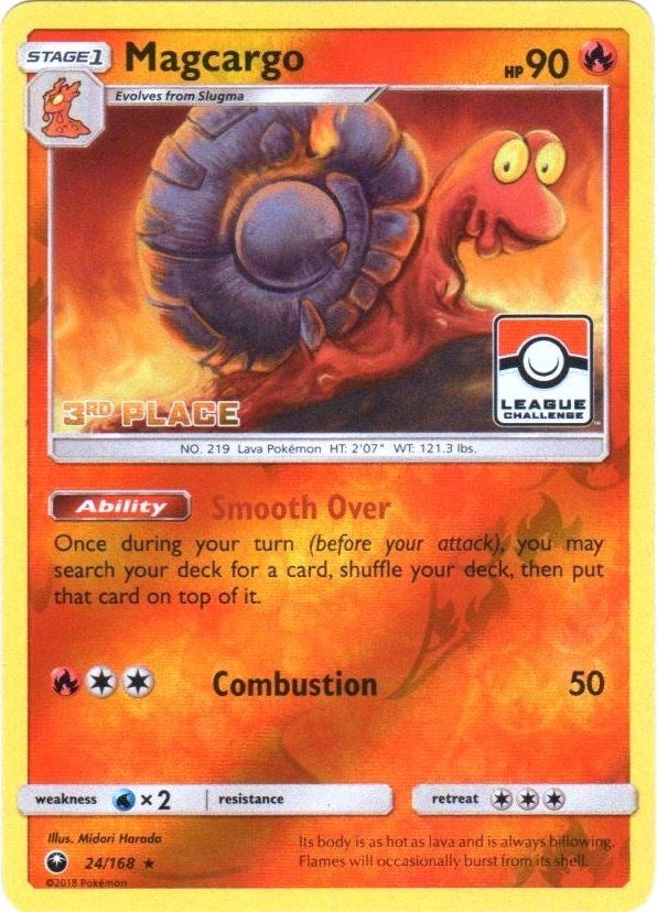 Image for Magcargo - 24/168 (Pokemon League) [3rd Place] (024/168) [League & Championship Cards] - Pokemon