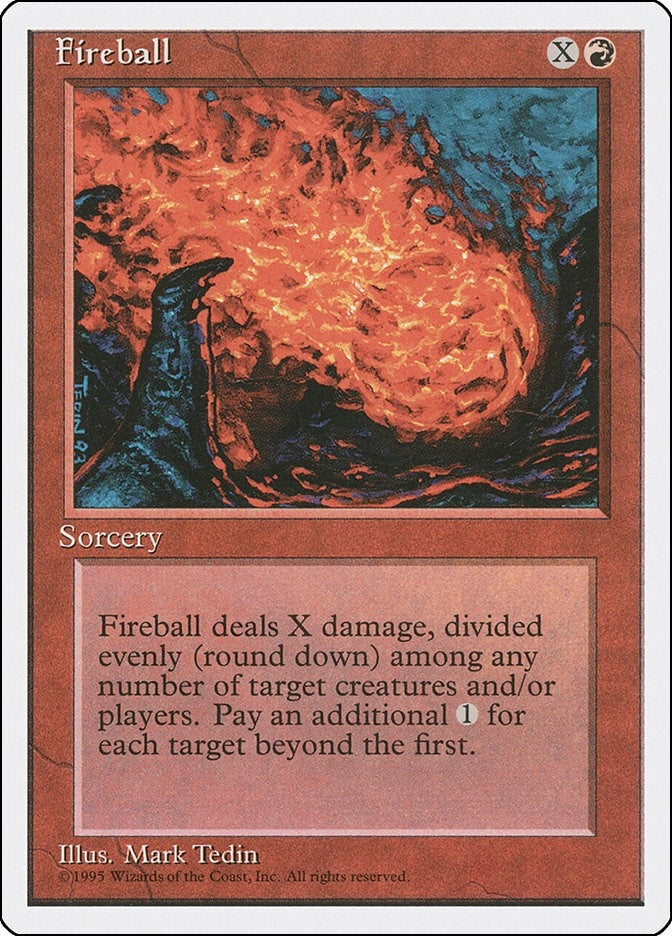 Image for Fireball (210) [Fourth Edition] - Magic: The Gathering