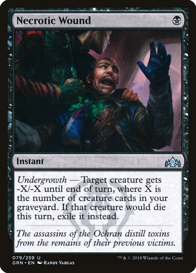 Image for Necrotic Wound (79) [Guilds of Ravnica] - Magic: The Gathering