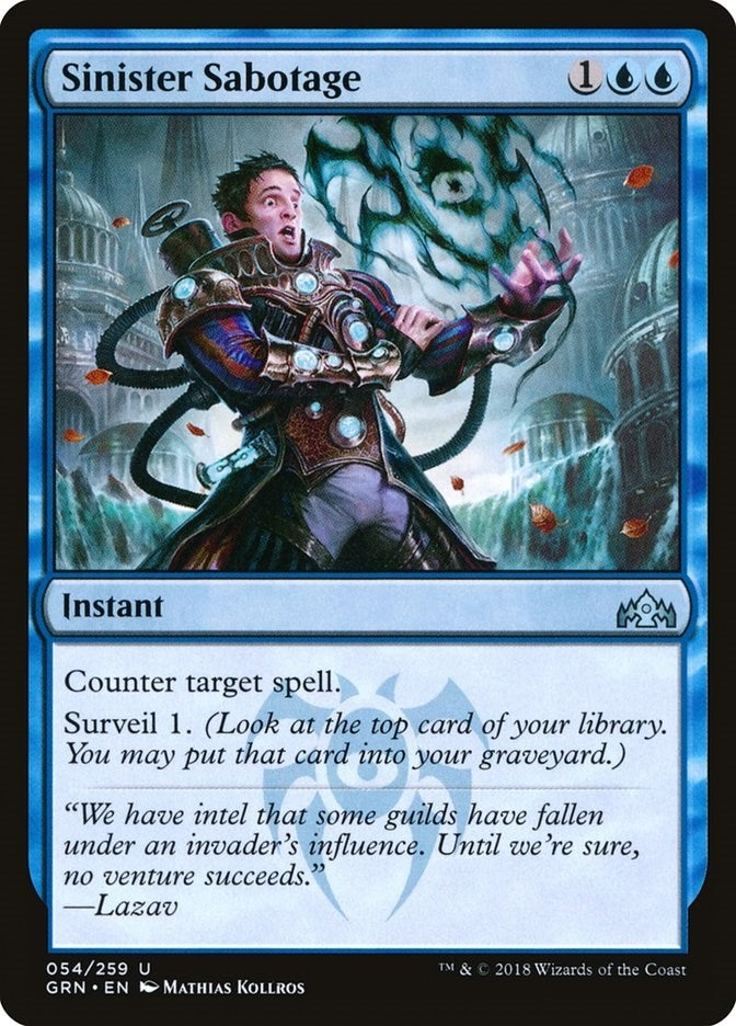Image for Sinister Sabotage (54) [Guilds of Ravnica] - Magic: The Gathering