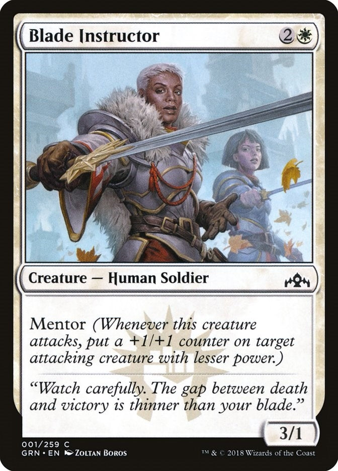 Image for Blade Instructor (1) [Guilds of Ravnica] - Magic: The Gathering