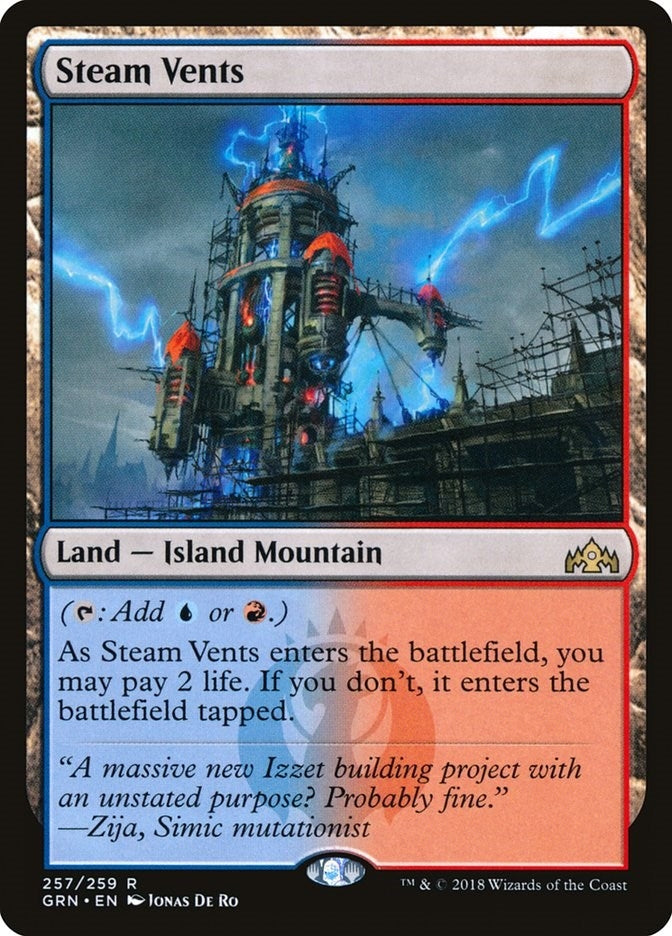 Image for Steam Vents (257) [Guilds of Ravnica] - Magic: The Gathering