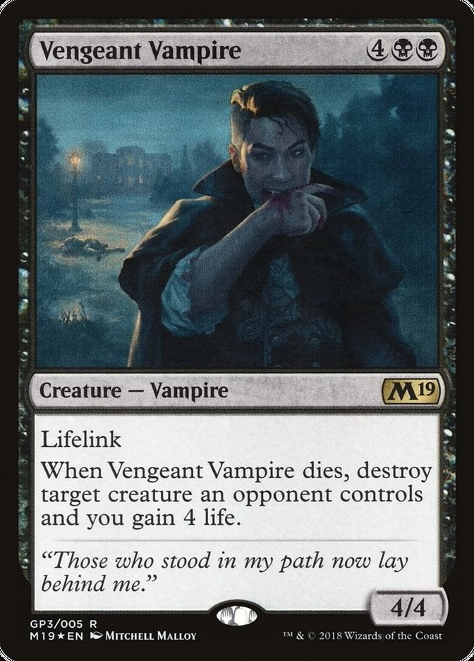 Image for Vengeant Vampire (2018 Gift Pack) (GP3) [Gift Boxes and Promos] - Magic: The Gathering