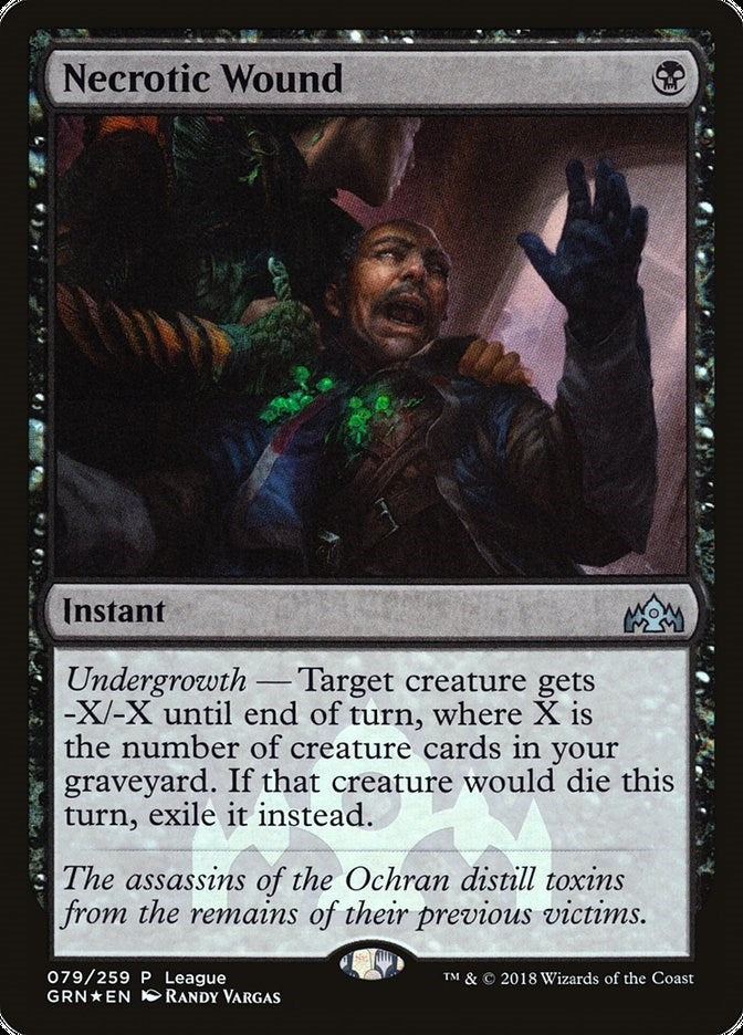 Image for Necrotic Wound (79) [League Promos] - Magic: The Gathering