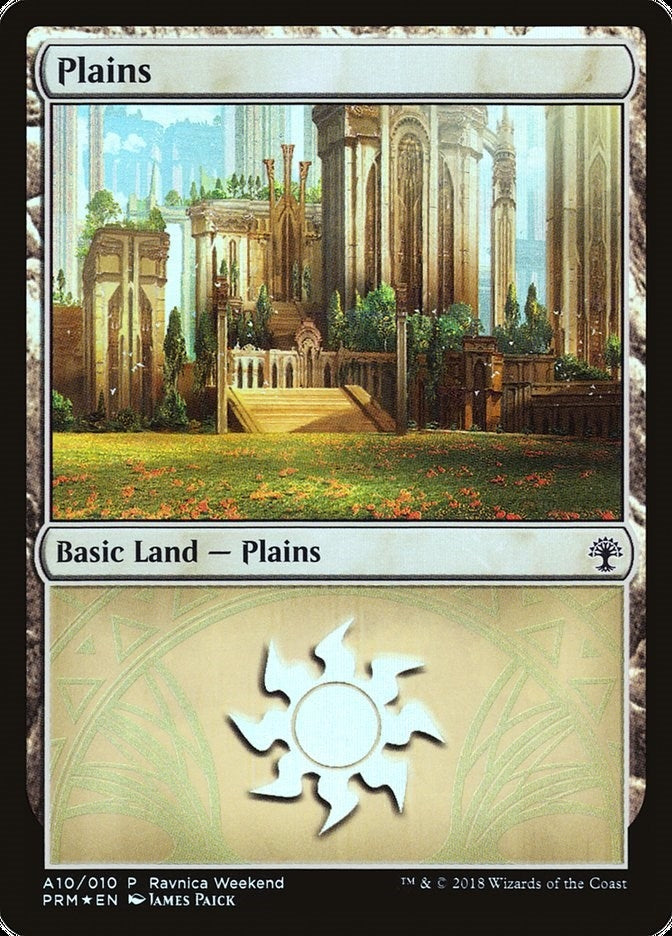 Image for Plains - Selesnya (A10) (10) [Launch Party & Release Event Promos] - Magic: The Gathering