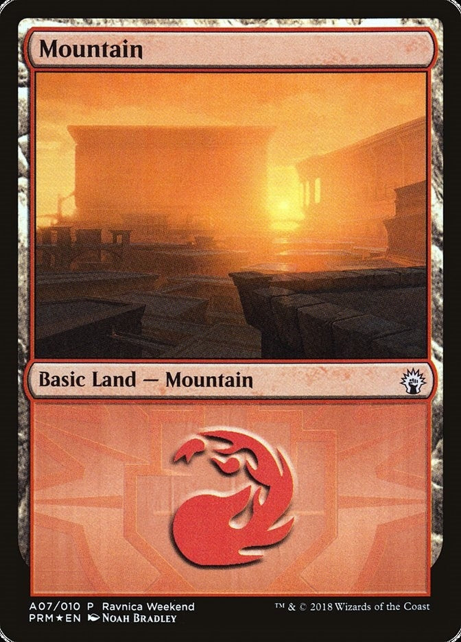 Image for Mountain - Boros (A07) (7) [Launch Party & Release Event Promos] - Magic: The Gathering