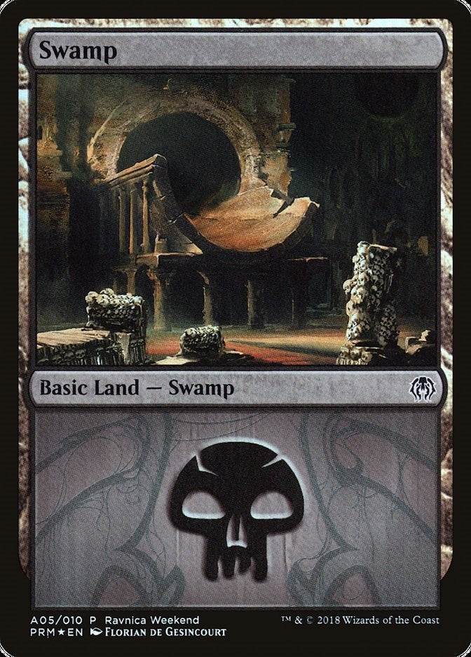 Swamp - Golgari (A05) (5) [Launch Party & Release Event Promos]
