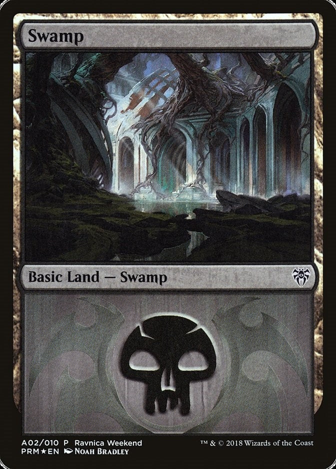 Image for Swamp - Dimir (A02) (2) [Launch Party & Release Event Promos] - Magic: The Gathering