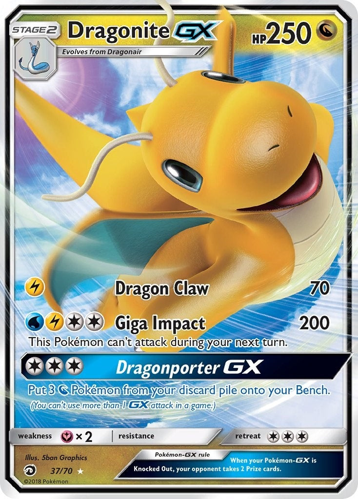 Image for Dragonite GX (37/70) [Dragon Majesty] - Pokemon