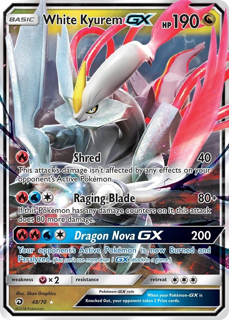 Image for White Kyurem GX (48/70) [Dragon Majesty] - Pokemon