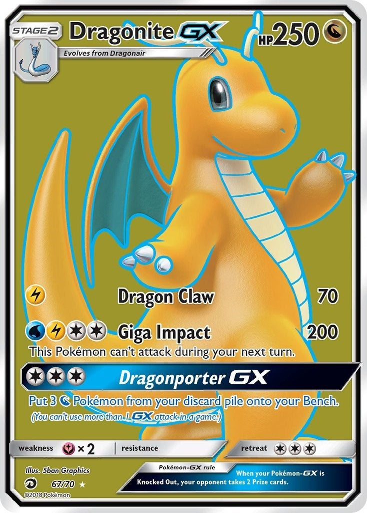 Image for Dragonite GX (Full Art) (67/70) [Dragon Majesty] - Pokemon