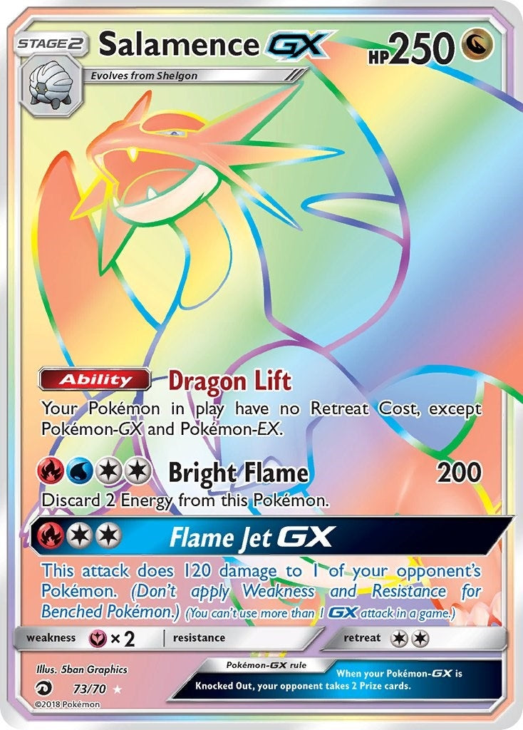Image for Salamence GX (Secret) (73/70) [Dragon Majesty] - Pokemon