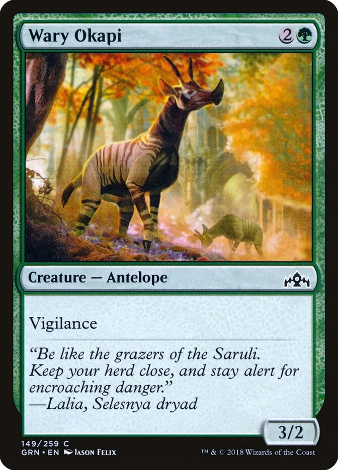 Image for Wary Okapi (149) [Guilds of Ravnica] - Magic: The Gathering