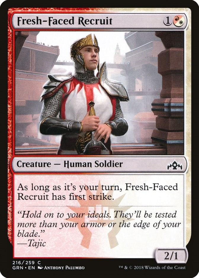 Image for Fresh-Faced Recruit (216) [Guilds of Ravnica] - Magic: The Gathering