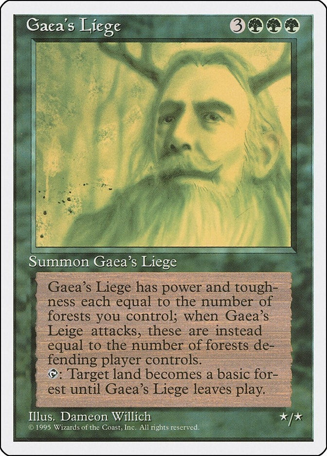 Image for Gaea's Liege (131) [Fourth Edition] - Magic: The Gathering