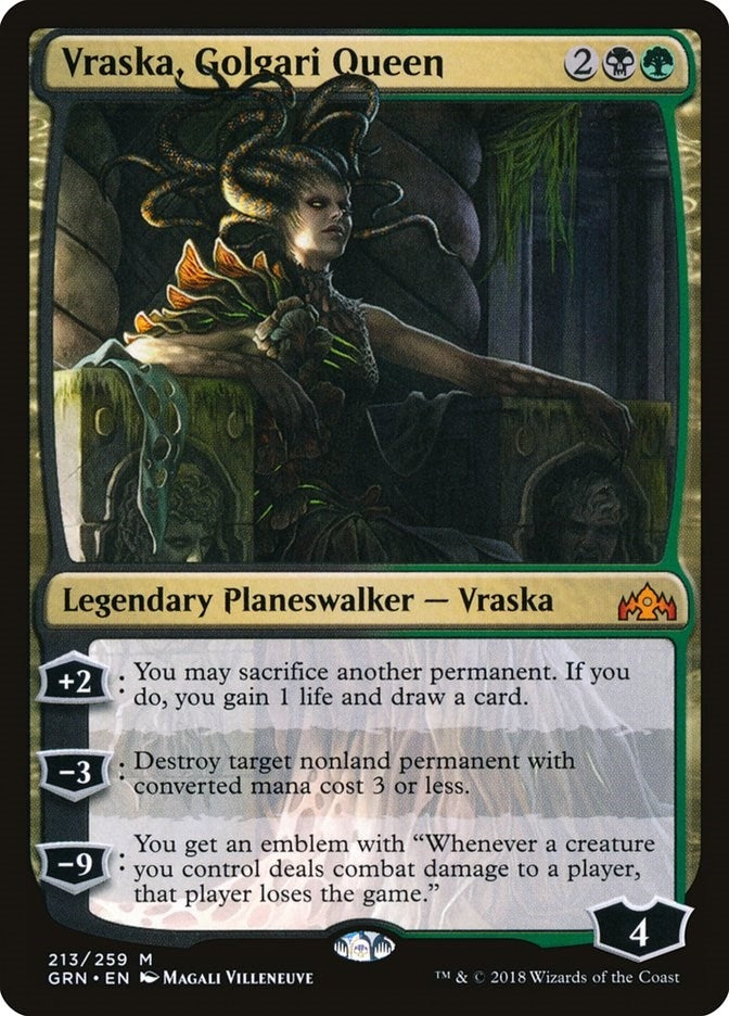 Image for Vraska, Golgari Queen (213) [Guilds of Ravnica] - Magic: The Gathering