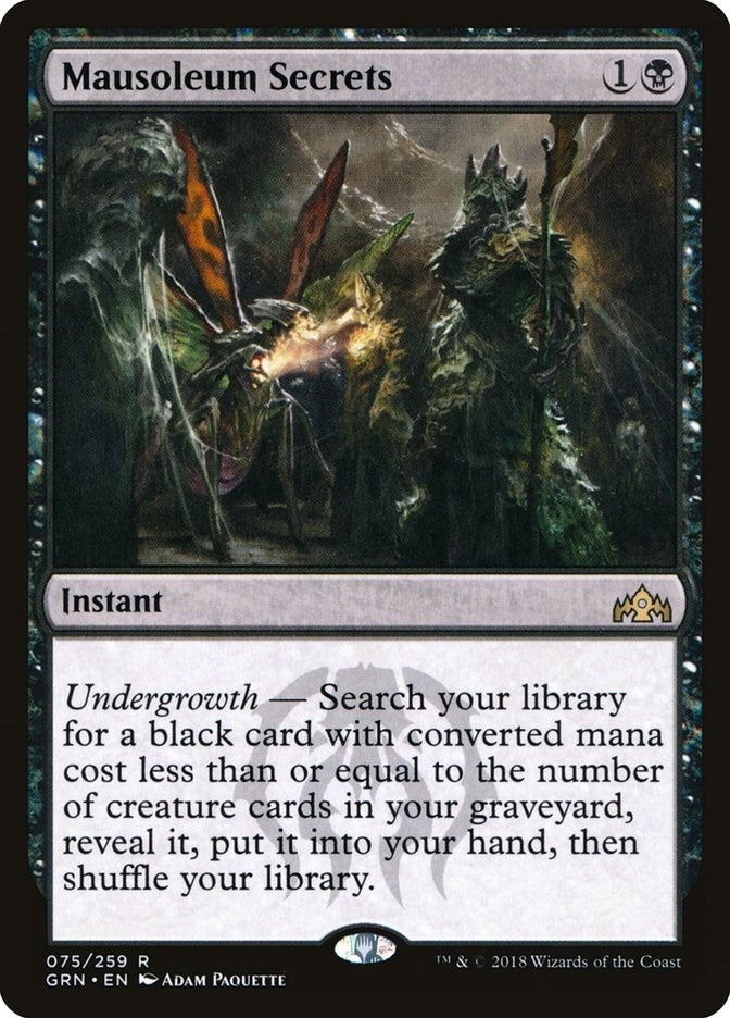 Image for Mausoleum Secrets (75) [Guilds of Ravnica] - Magic: The Gathering