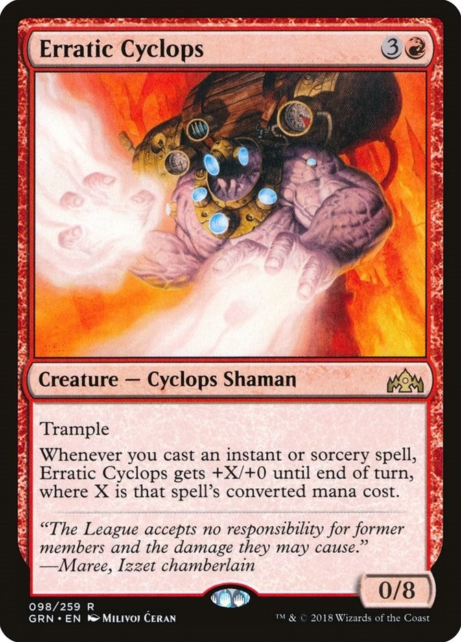 Image for Erratic Cyclops (98) [Guilds of Ravnica] - Magic: The Gathering