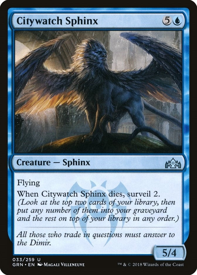 Image for Citywatch Sphinx (33) [Guilds of Ravnica] - Magic: The Gathering