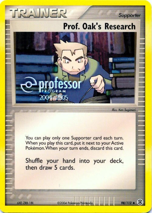 Image for Prof. Oak's Research (2004-2005) (98/112) [Professor Program Promos] - Pokemon