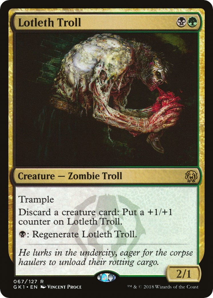 Image for Lotleth Troll (67) [Guilds of Ravnica: Guild Kits] - Magic: The Gathering