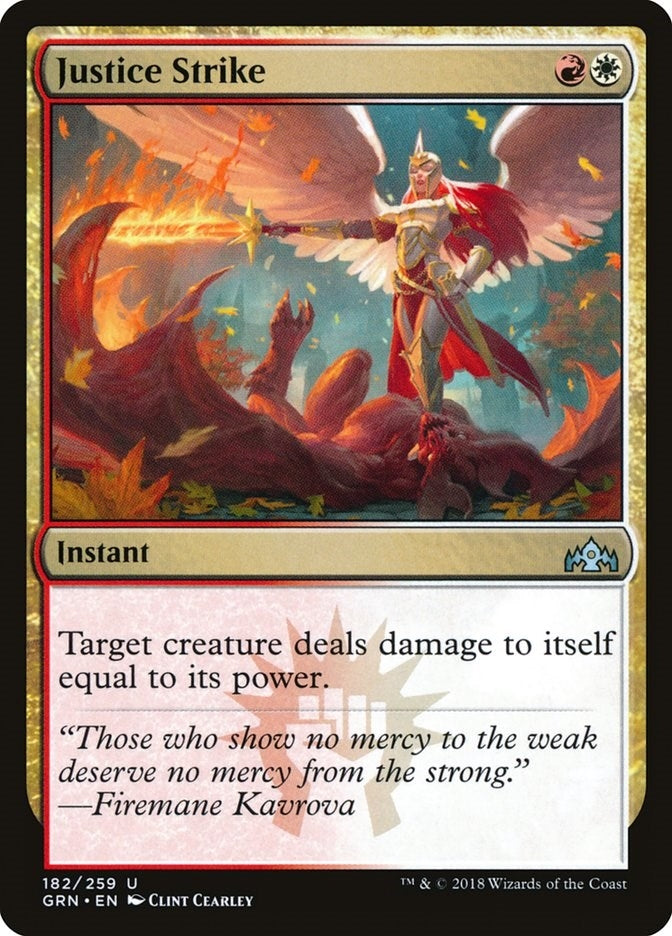 Image for Justice Strike (182) [Guilds of Ravnica] - Magic: The Gathering