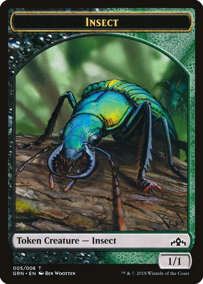 Image for Insect Token (5) [Guilds of Ravnica] - Magic: The Gathering