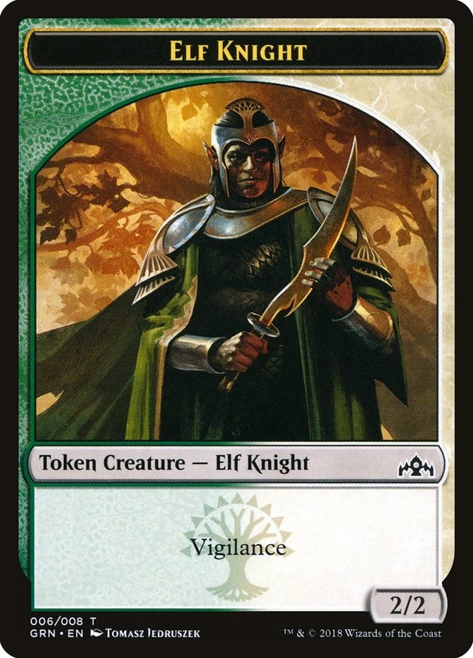 Image for Elf Knight Token (6) [Guilds of Ravnica] - Magic: The Gathering