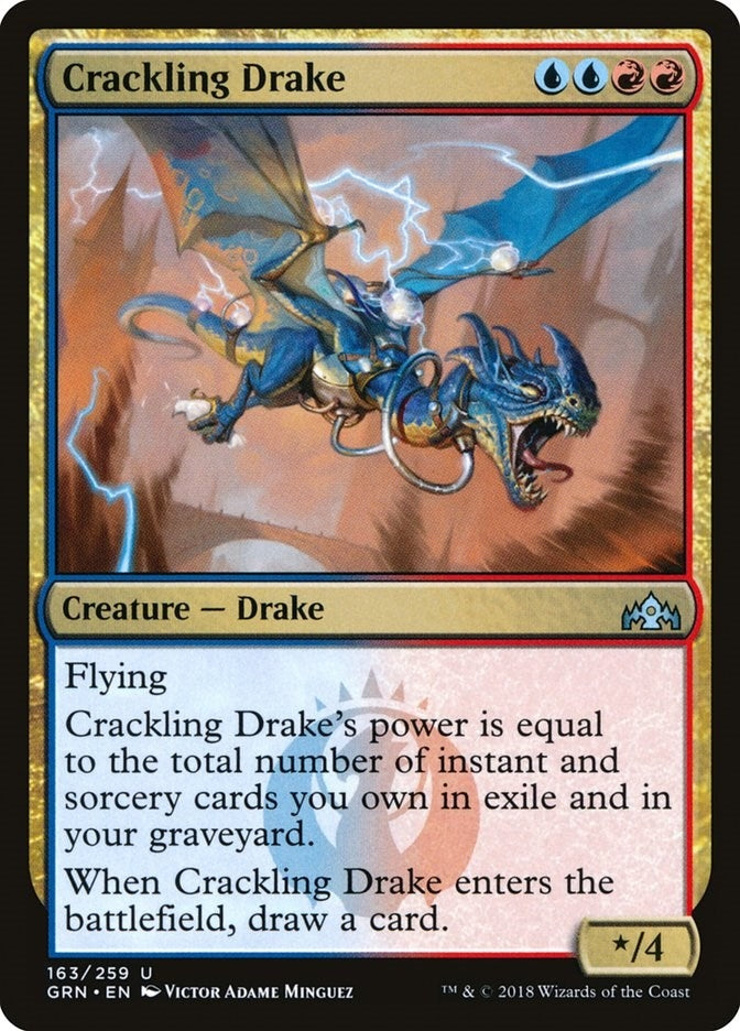 Image for Crackling Drake (163) [Guilds of Ravnica] - Magic: The Gathering
