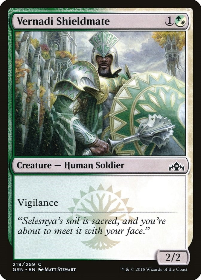 Image for Vernadi Shieldmate (219) [Guilds of Ravnica] - Magic: The Gathering