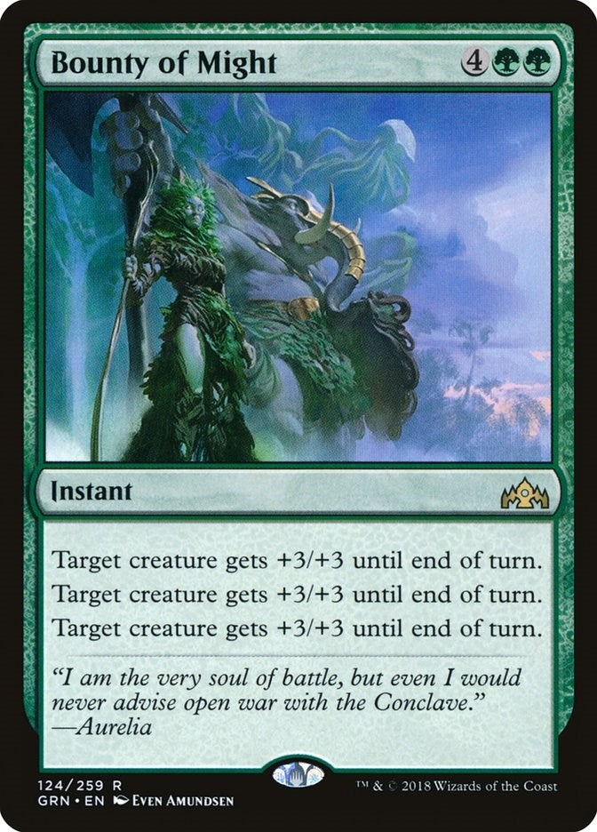 Image for Bounty of Might (124) [Guilds of Ravnica] - Magic: The Gathering