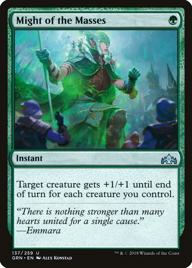 Image for Might of the Masses (137) [Guilds of Ravnica] - Magic: The Gathering