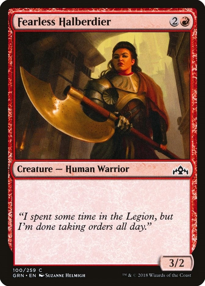 Image for Fearless Halberdier (100) [Guilds of Ravnica] - Magic: The Gathering
