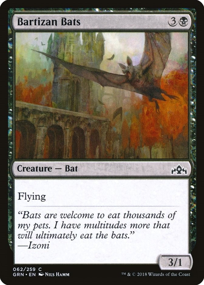 Image for Bartizan Bats (62) [Guilds of Ravnica] - Magic: The Gathering