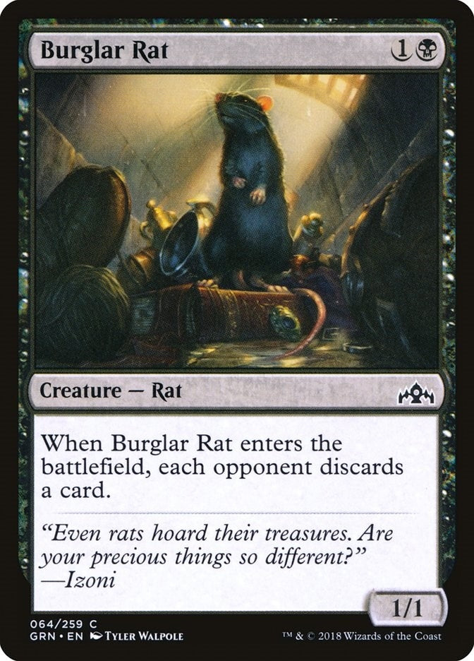 Image for Burglar Rat (64) [Guilds of Ravnica] - Magic: The Gathering
