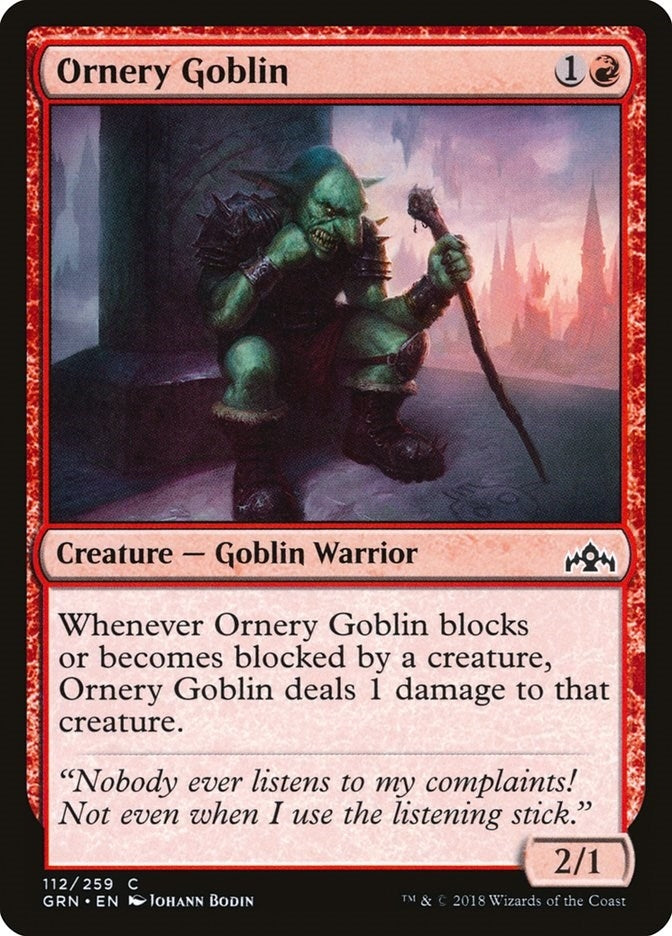 Image for Ornery Goblin (112) [Guilds of Ravnica] - Magic: The Gathering