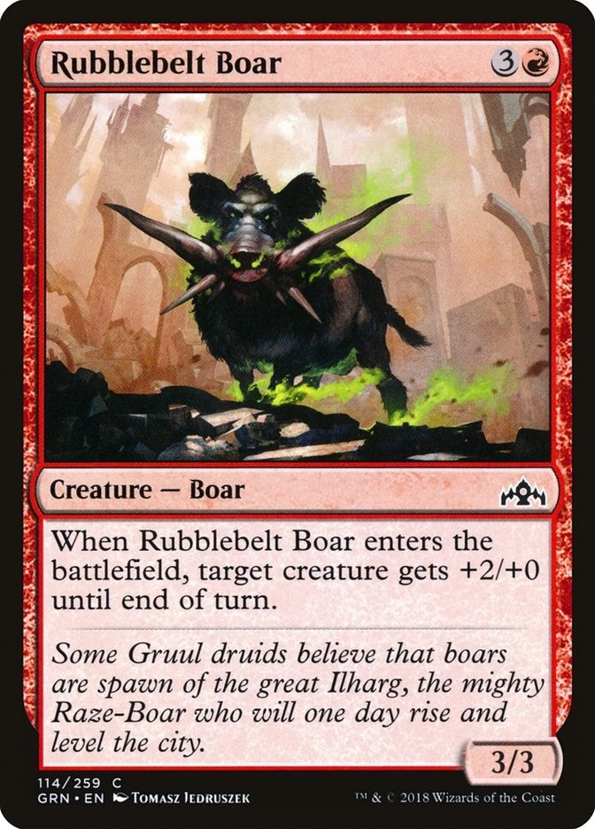 Image for Rubblebelt Boar (114) [Guilds of Ravnica] - Magic: The Gathering