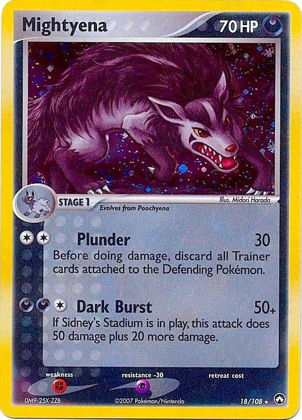 Image for Mightyena - 18/108 (Cosmos Holo) (018/108) [Deck Exclusives] - Pokemon