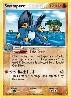 Image for Swampert - 27/100 (EX Crystal Guardians) (027/100) [Deck Exclusives] - Pokemon