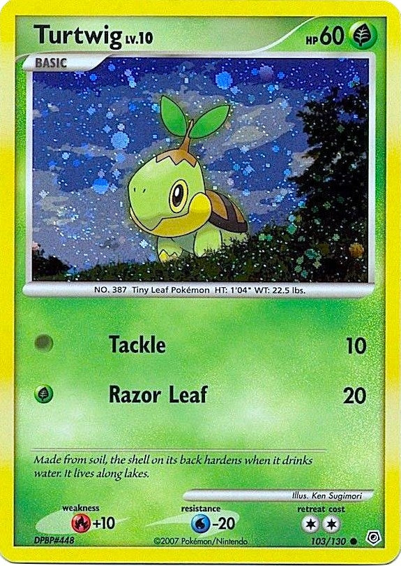 Image for Turtwig - 103/130 (Cosmos Holofoil) (103/130) [League & Championship Cards] - Pokemon