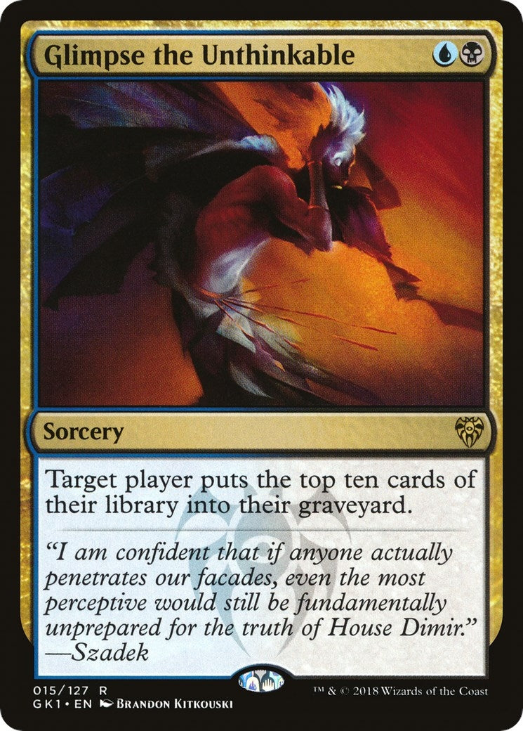 Image for Glimpse the Unthinkable (15) [Guilds of Ravnica: Guild Kits] - Magic: The Gathering