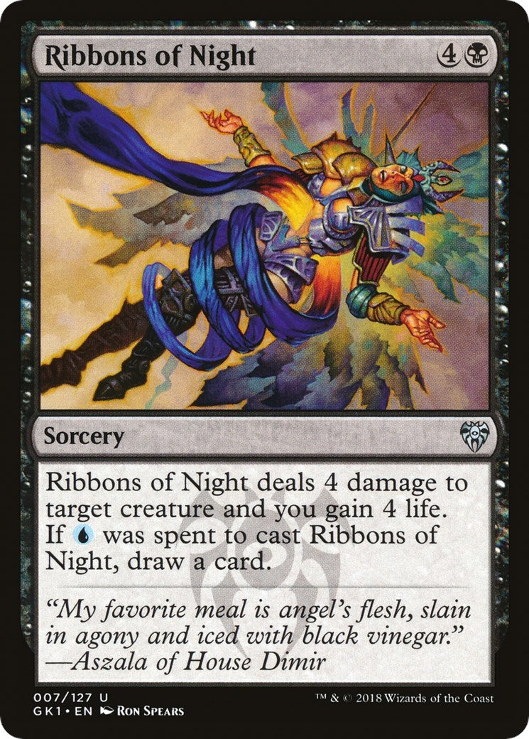 Image for Ribbons of Night (7) [Guilds of Ravnica: Guild Kits] - Magic: The Gathering
