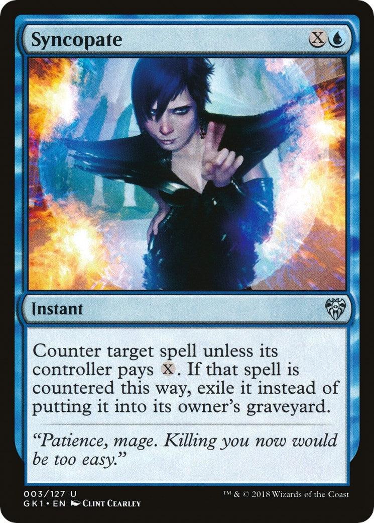 Image for Syncopate (3) [Guilds of Ravnica: Guild Kits] - Magic: The Gathering