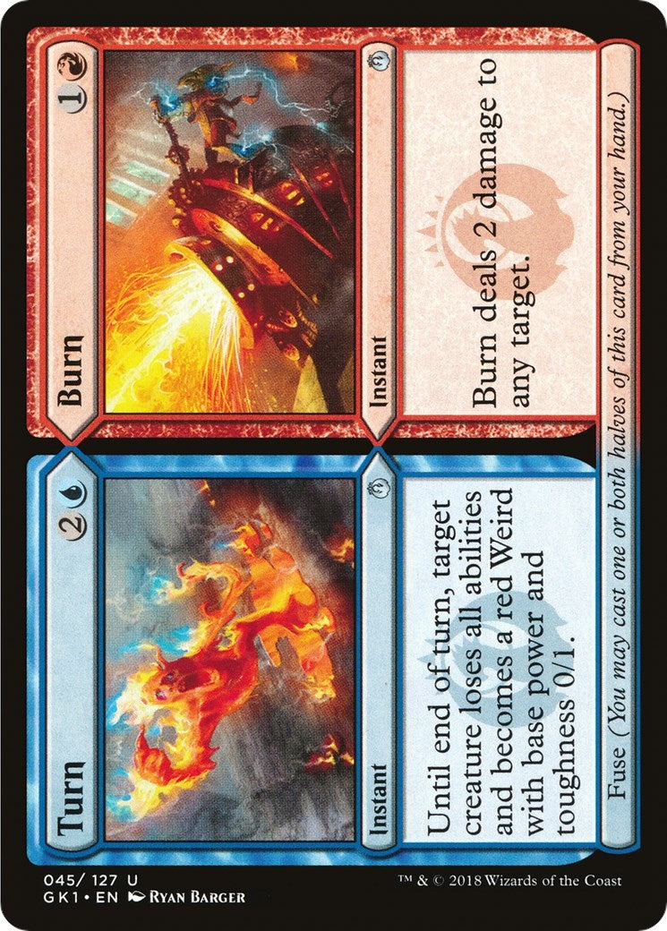 Image for Turn // Burn (45) [Guilds of Ravnica: Guild Kits] - Magic: The Gathering