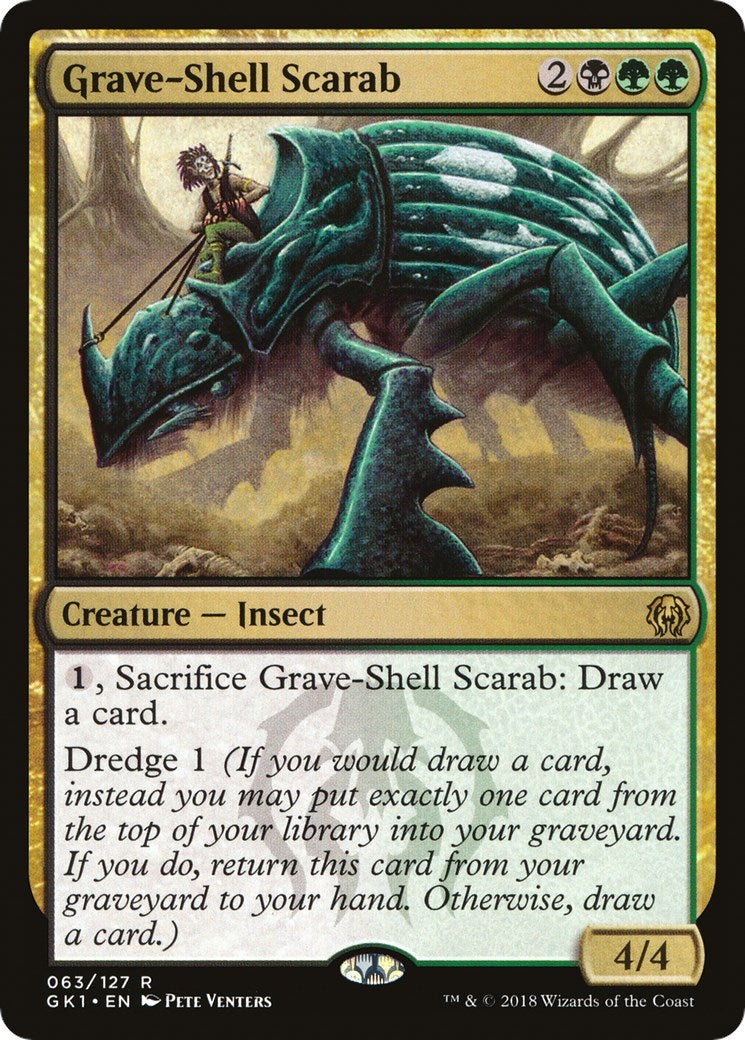 Image for Grave-Shell Scarab (63) [Guilds of Ravnica: Guild Kits] - Magic: The Gathering