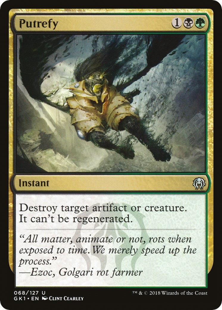 Image for Putrefy (68) [Guilds of Ravnica: Guild Kits] - Magic: The Gathering