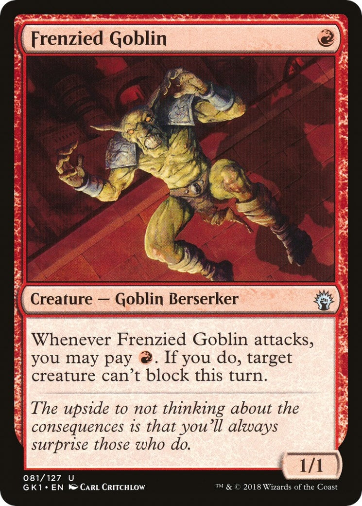Image for Frenzied Goblin (81) [Guilds of Ravnica: Guild Kits] - Magic: The Gathering
