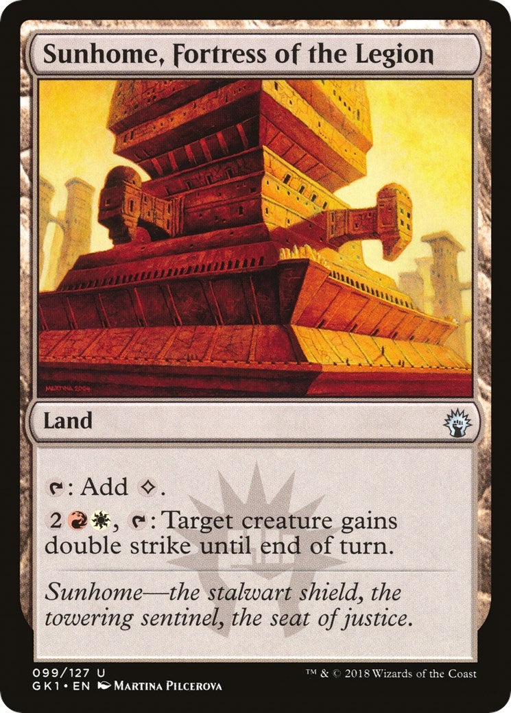 Image for Sunhome, Fortress of the Legion (99) [Guilds of Ravnica: Guild Kits] - Magic: The Gathering